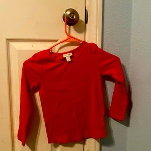 I am selling a cat and jack size (4/5) orange long sleeve t-shirt.